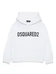 Худи с логотипом DSQUARED2 KIDS, белый - фото