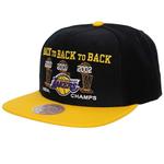 Кепка NBA LOS ANGELES LAKERS 00-03 LAKERS CHAMPS SNAPBACK CAP Mitchell And Ness, цвет Schwarz/Gold - фото