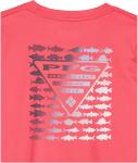 Футболка Columbia Boys Terminal Tackle PFG Elements Long Sleeve, Sunset Red/Pfg Elements - фото 4