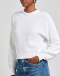 Свитер Knit Ribbed Cotton Sweater 8 By Yoox, белый - фото 5