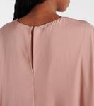 Платье макси с накидкой и декором Stella McCartney, Dusty Rose - фото 7