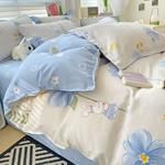 AVIVI Постельное белье, 4 предмета, простыня 180x220 см, белый moonlight - фото 4