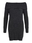 Вязаное платье OBJECT GEROMIA, темно-серый - фото