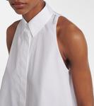 Хлопковый топ Marni, белый - фото 4