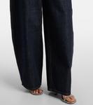 Овал De-Nîmes джинсы с бочкообразными штанинами Jacquemus, Dark Navy - фото 5