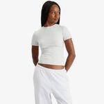 Футболка из хлопкового джерси Skims, серый - фото 2