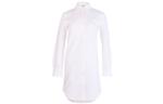 Chest-pocket Longline Shirt THOM BROWNE, белый - фото