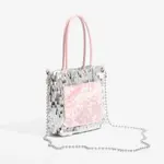 PAYOT Сумка Sequins One Shoulder Handbag Women's Silver Pink - фото 9