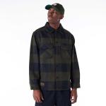 Куртка NE Branded Plaid Shacket New Era, темно-зеленый - фото