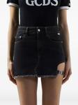 Джинсовая мини-юбка GCDS, черный - фото 3