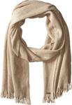 Женский шарф с бахромой Calvin Klein, Heathered Almond - фото
