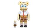 BE@RBRICK Bearbrick Spongebob Gold Chrome Gold - фото