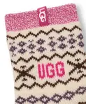 Женские носки UGG Cressida Cozy Novelty Quarter Ugg, белый - фото 2