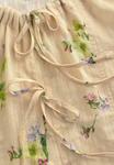 Блуза Next REGULAR FIT TIE FRONT PUFF SHORT SLEEVE, Natural Floral Print/Beige - фото 2