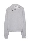 Толстовка Stradivarius SOFT-TOUCH WITH SIDE ZIP , Grey - фото 5
