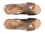 Сандалии Giselle Loop Sandal Clarks, цвет bronzemetallic - фото 4