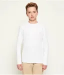 Лонгслив regular fit Hugo Kids, белый - фото