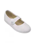 Туфли Mary Jane для девочек из льна Elephantito, белый - фото 2