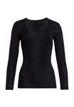 Майка с длинными рукавами и содержанием шерсти. -Con-Ta-, черный - фото