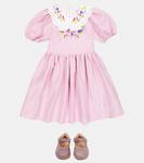 Вышитое льняное платье Paade Mode, Forgetmenot Pink - фото 2