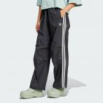 Брюки Adidas 3-Stripes Woven Parachute Pants, черный - фото