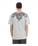 Футболка со змеиным рисунком Marcelo Burlon, серый - фото 3