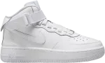 Кроссовки Air Force 1 Mid EasyOn SE GS 'Triple White', белый - фото
