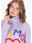 Женский свитер сиреневого цвета myMo - фото 5