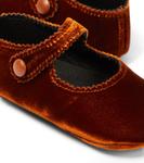 Бархатные балетки PèPè, Cuoio - фото 4