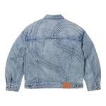 Куртка Supreme S Logo Denim Trucker Jacket 'Teal' - фото 2
