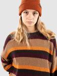 Вязаный свитер Passenger Reflection Stripey Jumper Strickpullover, toffee brown multi stripe - фото 3