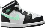 Кроссовки Air Jordan 1 Mid TD 'Green Glow', черный - фото