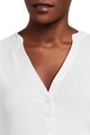 Футболка Madewell Mixy V-Neck Puff Tee, White - фото 4