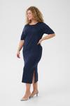 Вязаное платье KAFFE CURVE Regitta, темно-синий - фото 3