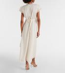 Платье миди с кружевной отделкой Clarice Rixo, кремовый - фото 3