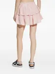 Мини-юбка с оборками и ярусами Loveshackfancy, розовый - фото 4