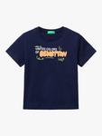 Детская футболка с логотипом Benetton, Night Blue - фото