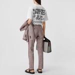 Футболка женская Burberry с принтом, белый - фото 5