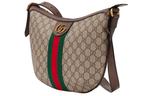 Сумка (WMNS) Gucci Ophidia Logo Stripe Webbing Canvas Shoulder Messenger Bag Small / Brown - фото 4