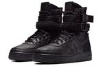 Кроссовки Nike Air Force 1 Triple Black Leather Women's - фото 3