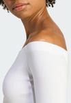 Топ Adidas Originals ESSENTIALS OFF SHOULDER LONGSLEEVE, White - фото 3