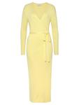 Длинное платье LASCANA Strick, желтый - фото