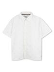 BOSS Kidswear рубашка с логотипом, белый - фото