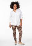 Брюки Zizzi Leggings, Snake/Mottled Light Brown - фото 2