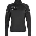 Толстовка Newline Core Zip Neck, черный - фото