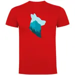 Футболка Kruskis Wolf, красный - фото