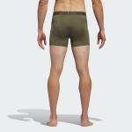 Трусы Adidas Microfiber 3-Pack Trunk Underwear, цвет Strong Olive/Black/Onix - фото 2