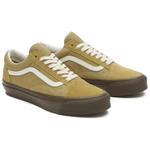 Женская обувь для скейтбординга Vans Old Skool, Green/White - фото 3