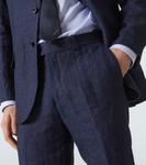 Прямые брюки из льна Modluca Rubinacci, Dark Blue - фото 5