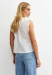 Блуза New Look PANELLED SLEEVELESS, White - фото 3